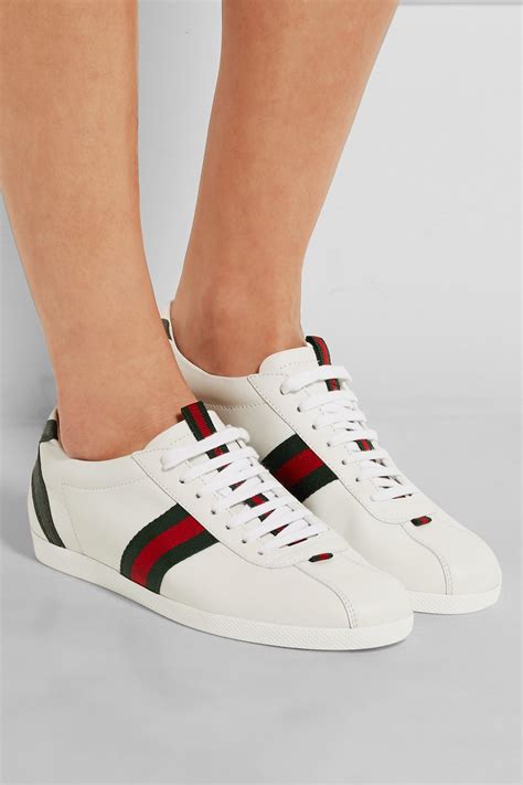 all white gucci sneakers women's|black Gucci sneakers women.